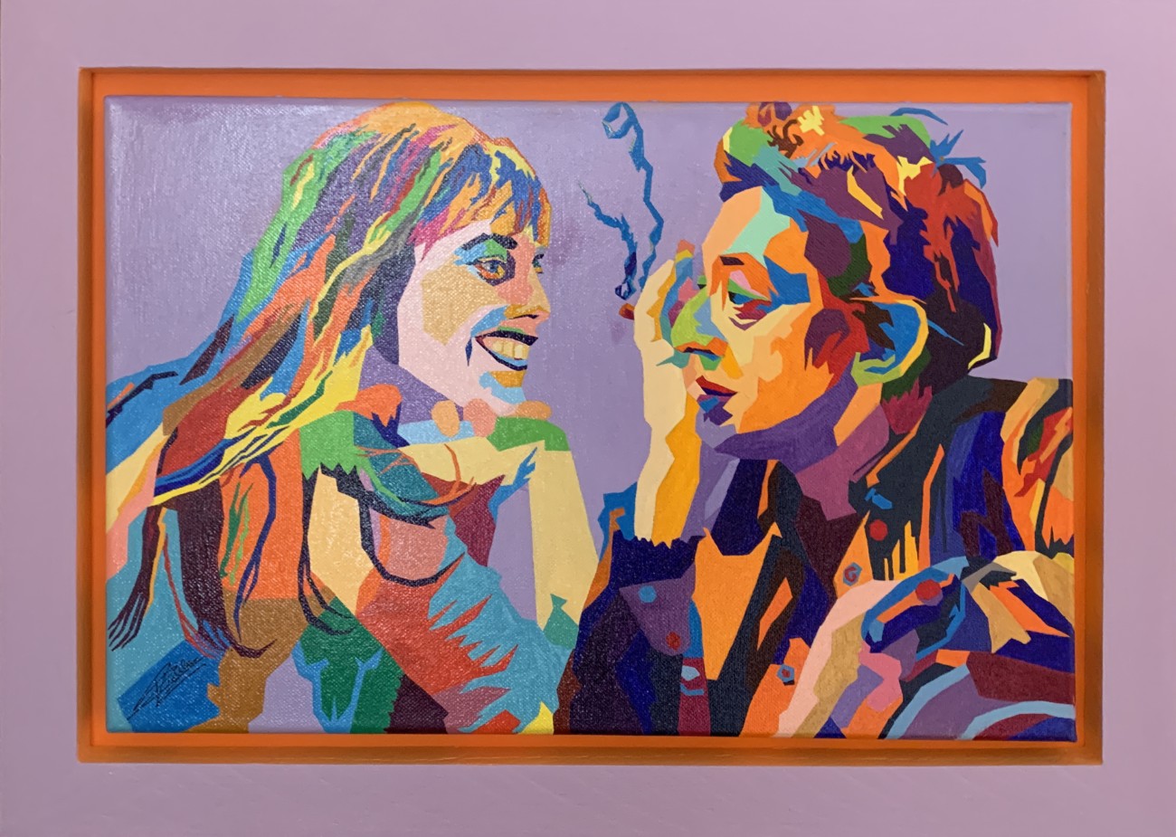 peinture Jane Birkin & Serge Gainsbourgpour Emma B