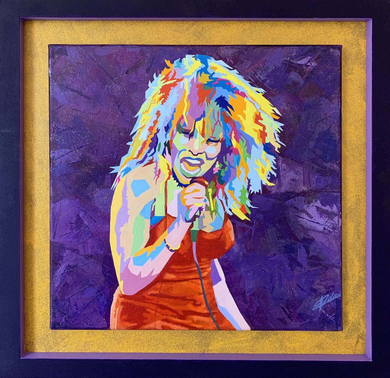 peinture Tina Turner  La Guerrière Maggy